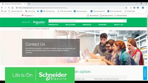 schneider electric chat support